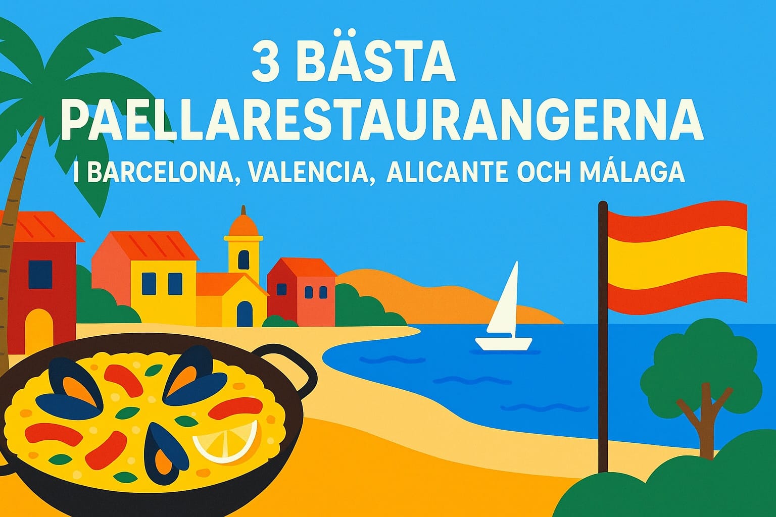 3 bästa paellarestaurangerna i Barcelona, Valencia, Alicante och Málaga