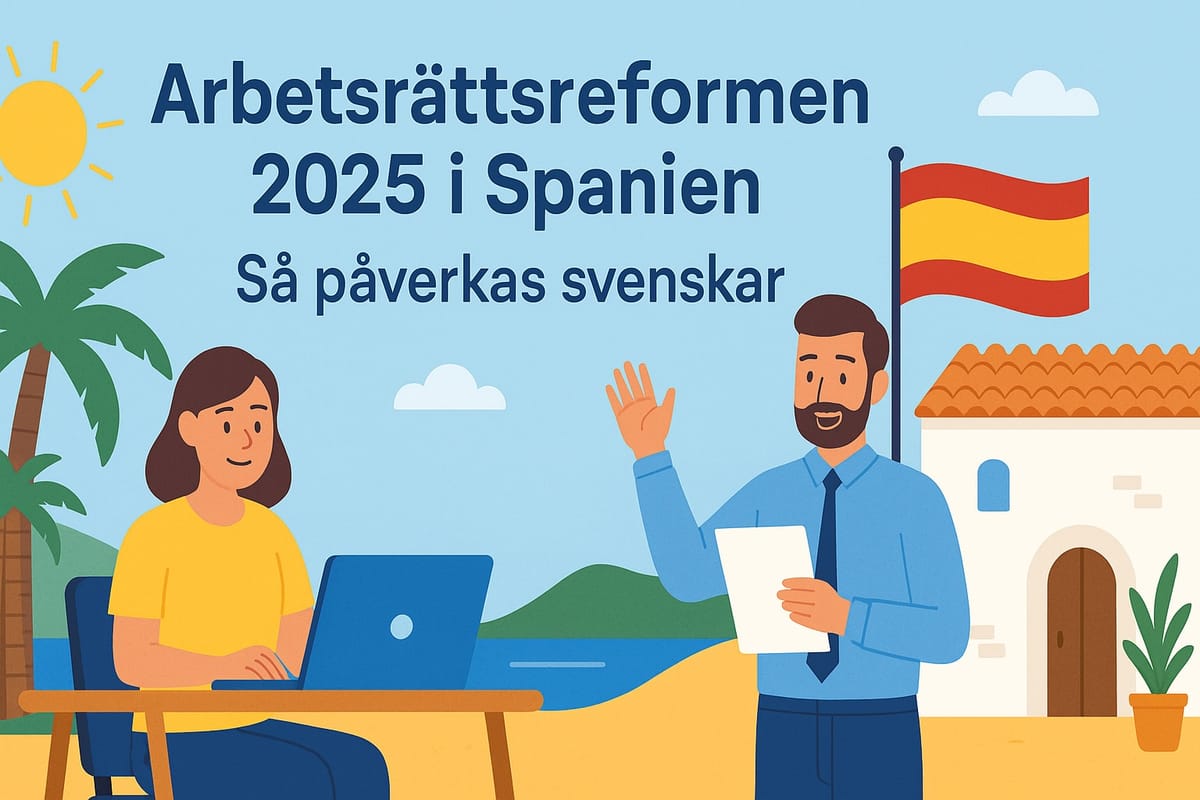 Arbetsrättsreformen 2025 i Spanien – så påverkas svenskar