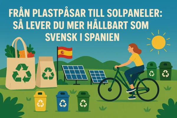 Från plastpåsar till solpaneler – så lever du mer hållbart som svensk i Spanien