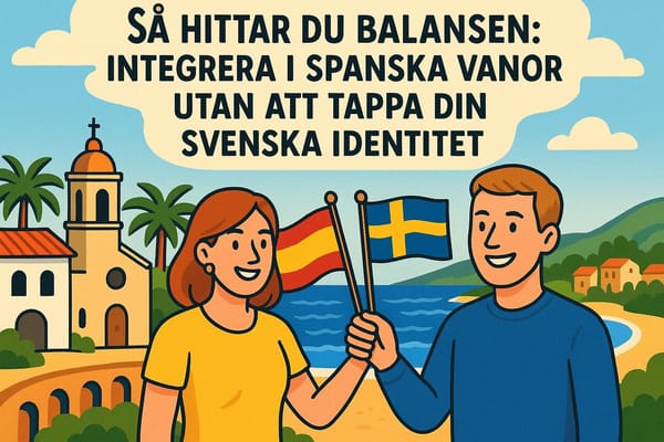Svenskar som njuter av både spanska och svenska traditioner vid Medelhavskusten