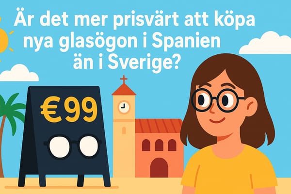 Är det mer prisvärt att köpa nya glasögon i Spanien än i Sverige?
