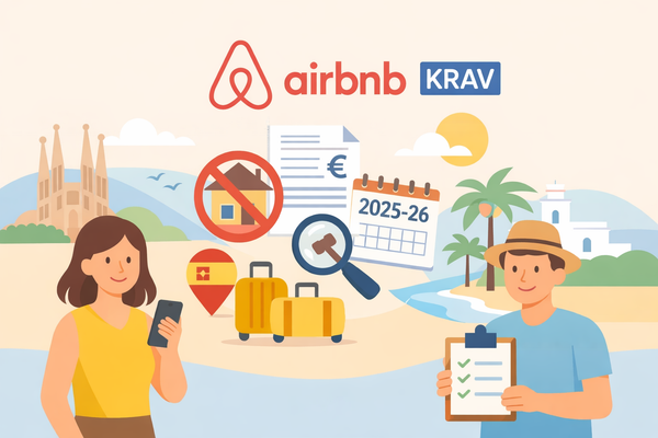 Nya uthyrningsregler i Spanien 2025/26 – så påverkas du av landets Airbnb-krav